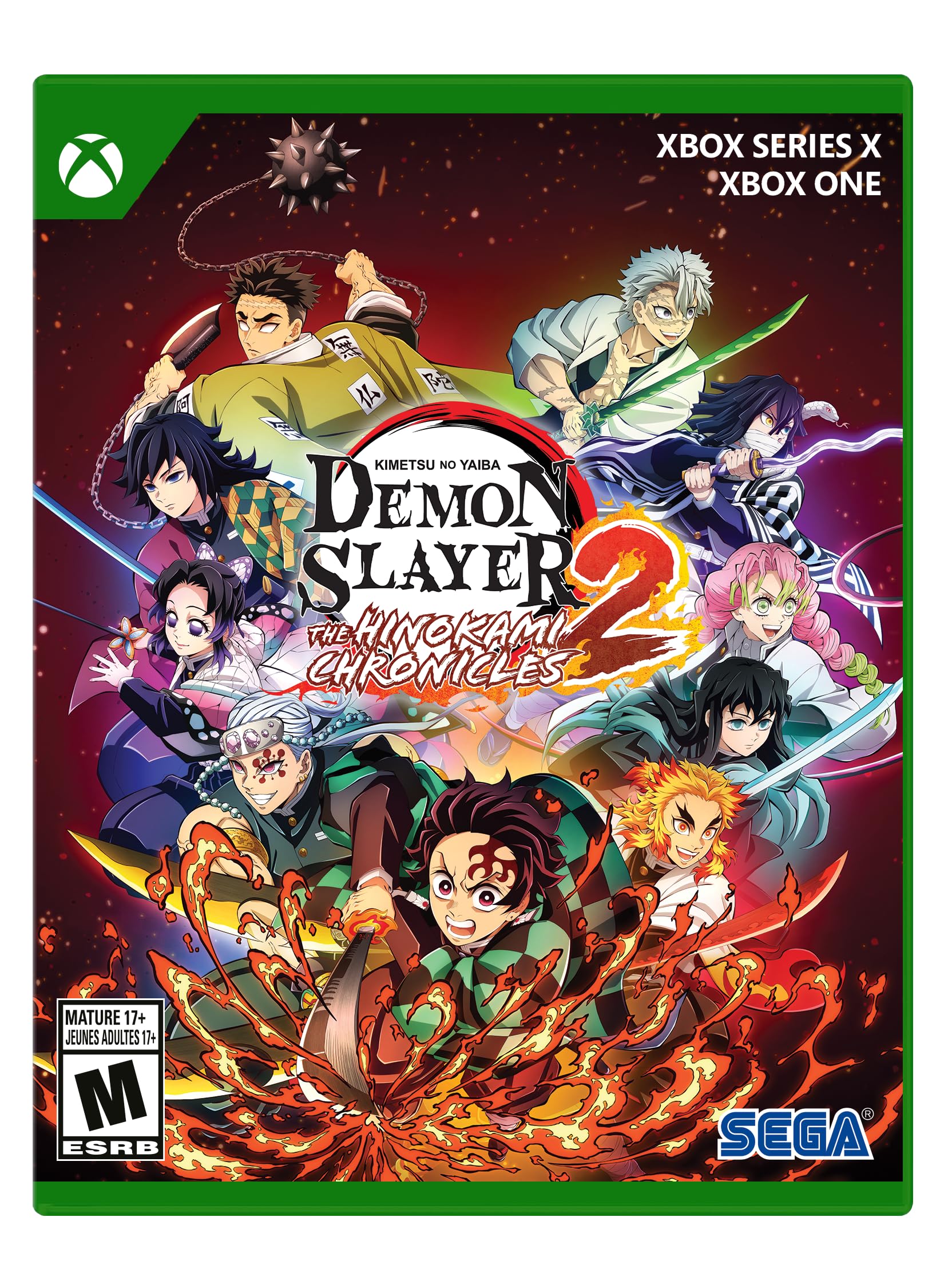 

Demon Slayer No The Hinokami Chronicles 2 North Xbox Series X -Kimetsu Yaiba- (Import version America) - зелёный
