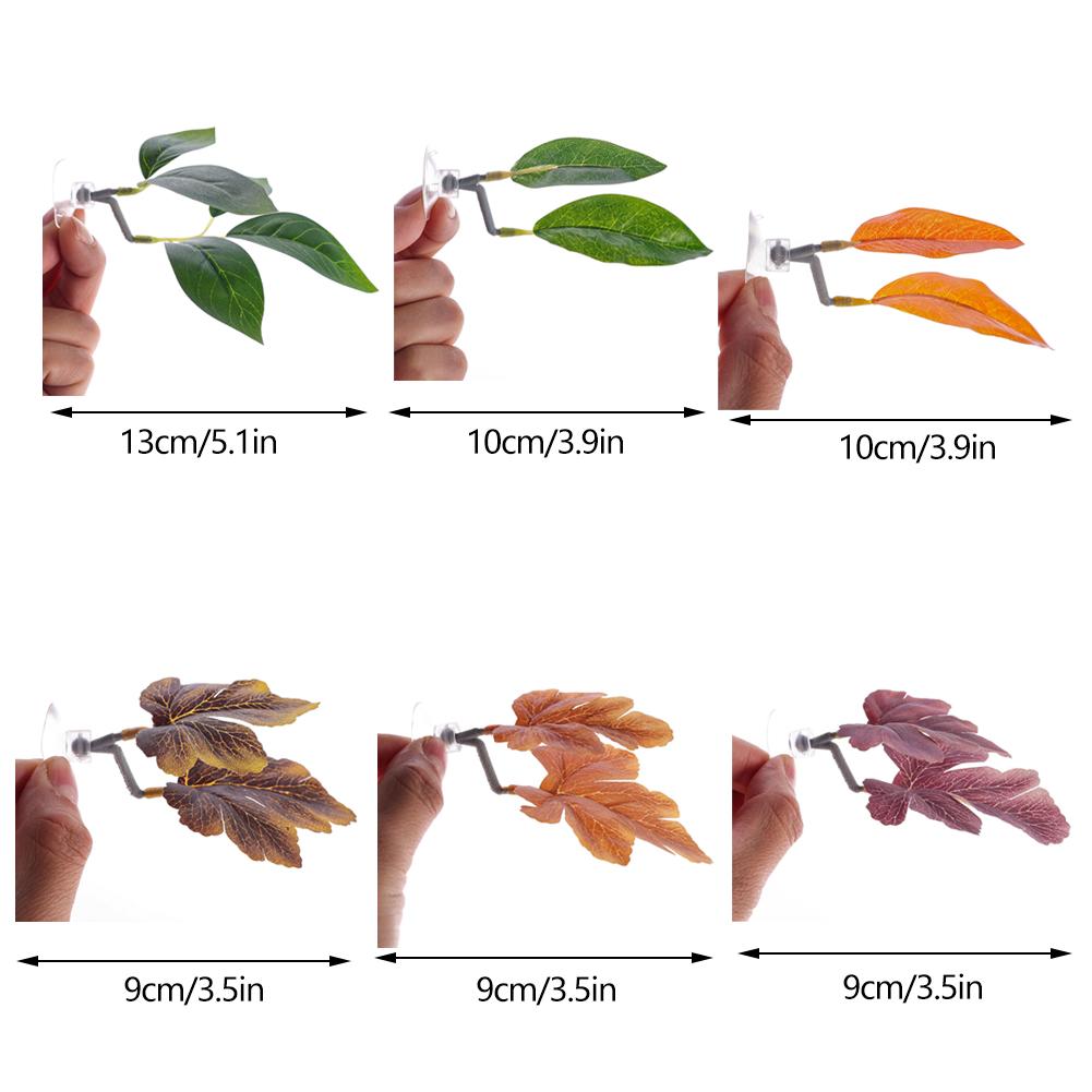 Betta Leaf Hammock with Suction Cup Artificial Aquarium Plant Resting Bed for Betta Fish Fish Tank Decorative Floating Plant