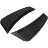 ZPSHYD Side Air Wing Vent Cover Trim, Front Bumper Side Air Outlet Trim ABS Glossy Black ABS Universal Exterior Side Vent Trim for Car