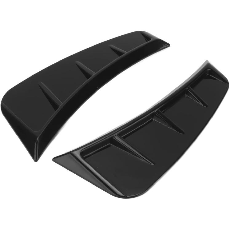 ZPSHYD Side Air Wing Vent Cover Trim, Front Bumper Side Air Outlet Trim ABS Glossy Black ABS Universal Exterior Side Vent Trim for Car