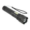 Super Bright Flashlight Zoomable IPX4 Waterproof USB Charging Handheld Flashlight with COB Side Light for Camping Hiking