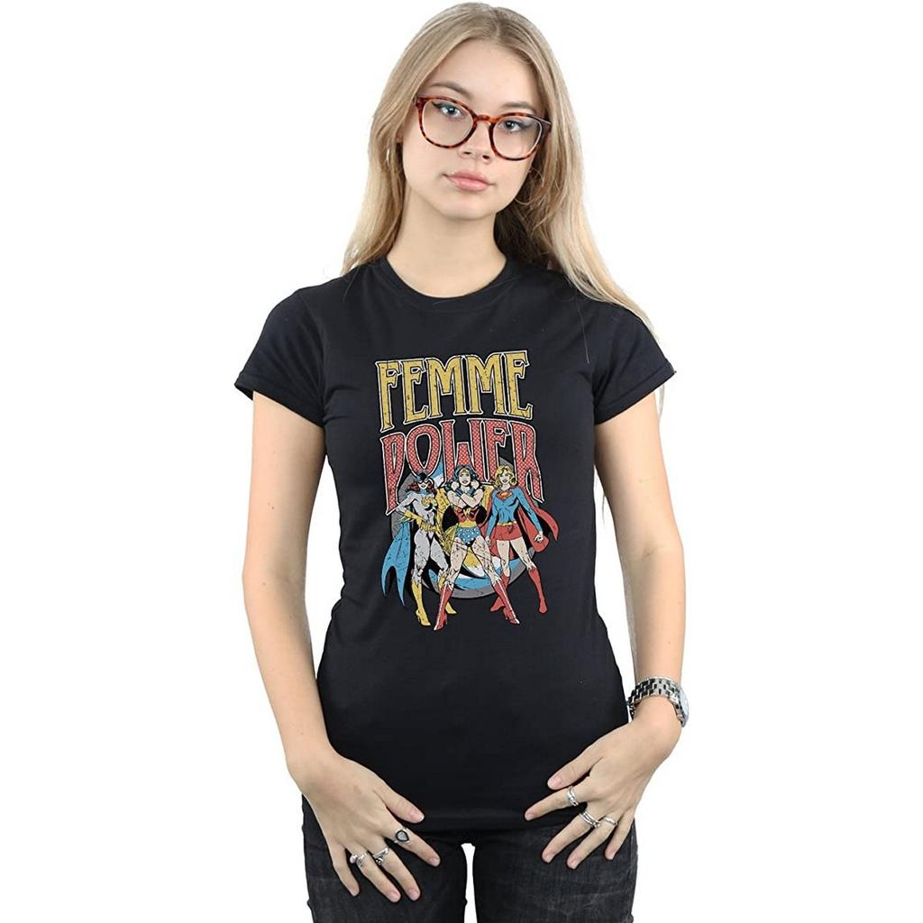 DC Super Hero Girls Womens/Ladies Femme Power Cotton T-Shirt