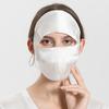 Women‘s Comfortable 100% Silk Sun Protection Face Cover Full Face UV Protection Mask Breathable Summer for Cycling Driving