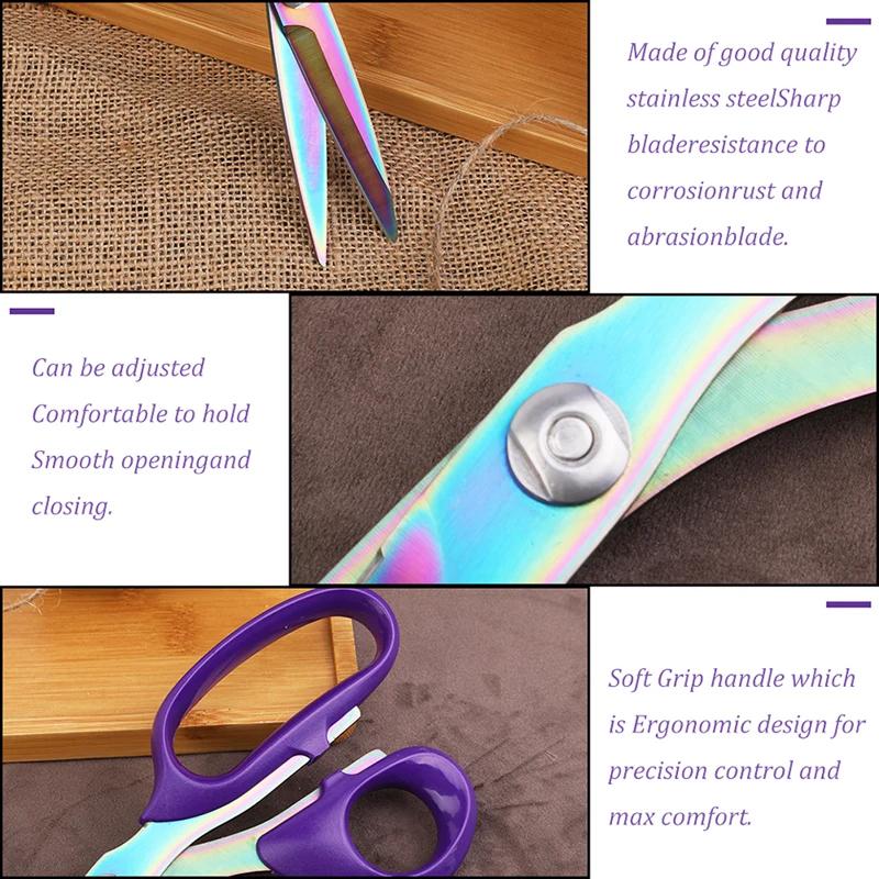 Fenrry Professionelle Schneiderschere Kleidungsschere Vintage Edelstahl Stoff Lederschneider Bastelschere DIY Heimwerkzeug