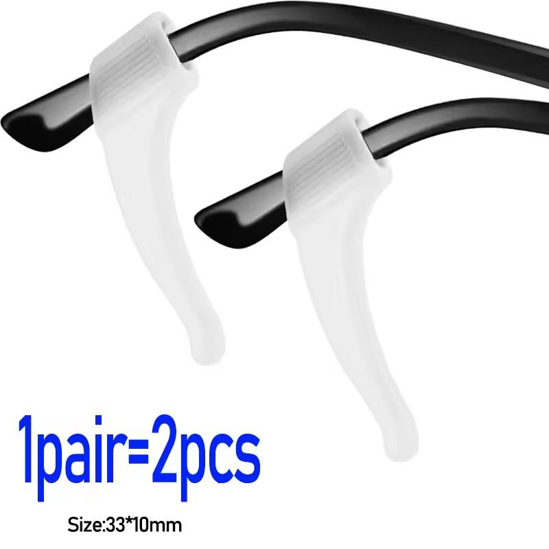

Противоскользящая силиконовая заушная дужка для очков Мягкая солнцезащитная оправа для очков Защита от падения Крепление для очков Аксессуар 5pairs белый