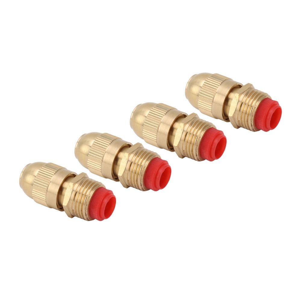 5PCS Brass Spray Nozzle Gold Irrigation Nozzle Durable Misting Nozzle  Fountain Atomization