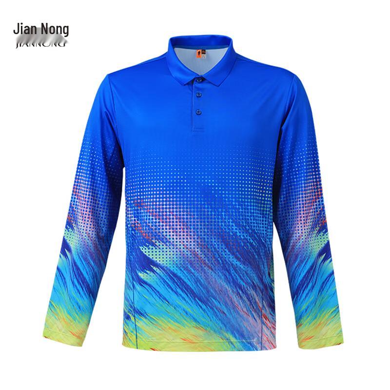 Jiannong Unisex Elastic Breathable Long Sleeve T-Shirt F8061 XL