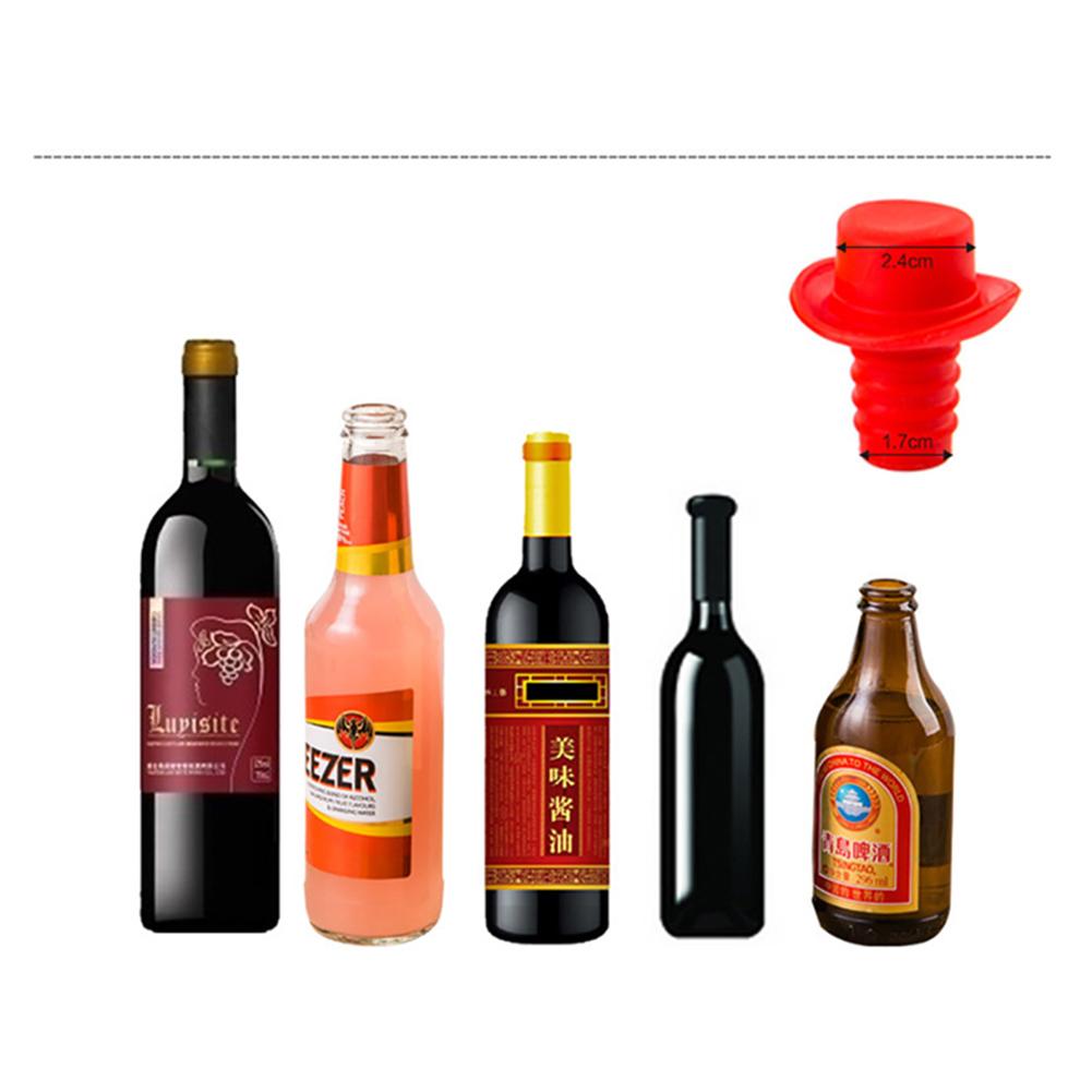 A1939 Silicone Small Beer Hat Bottle Wine Stopper Cork Stopper Bottle Hat Closures