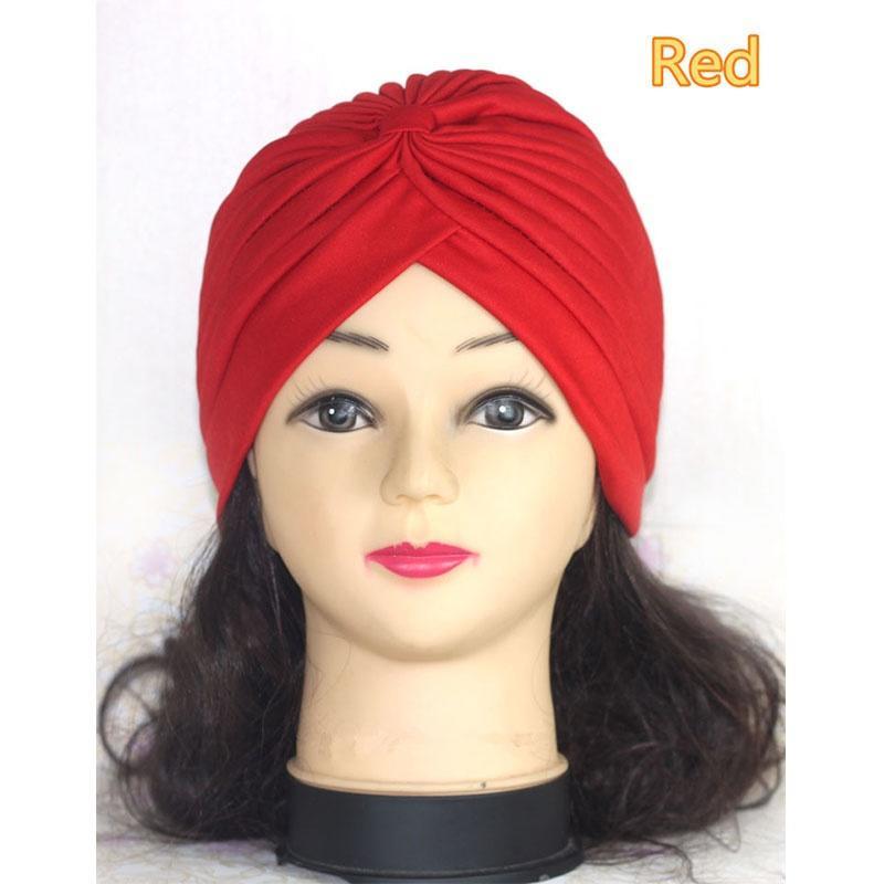 Household Fashion Colorful Shower Head Scarf Ear Cap National Style Turban Hat Unisex Indian Hat