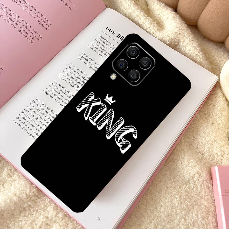 Queen King Crown Case For Samsung Galaxy M31 M13 M11 M12 M14 M15 M06 M16 M36 M56 M53 M32 M52 M35 M55 M34 M54