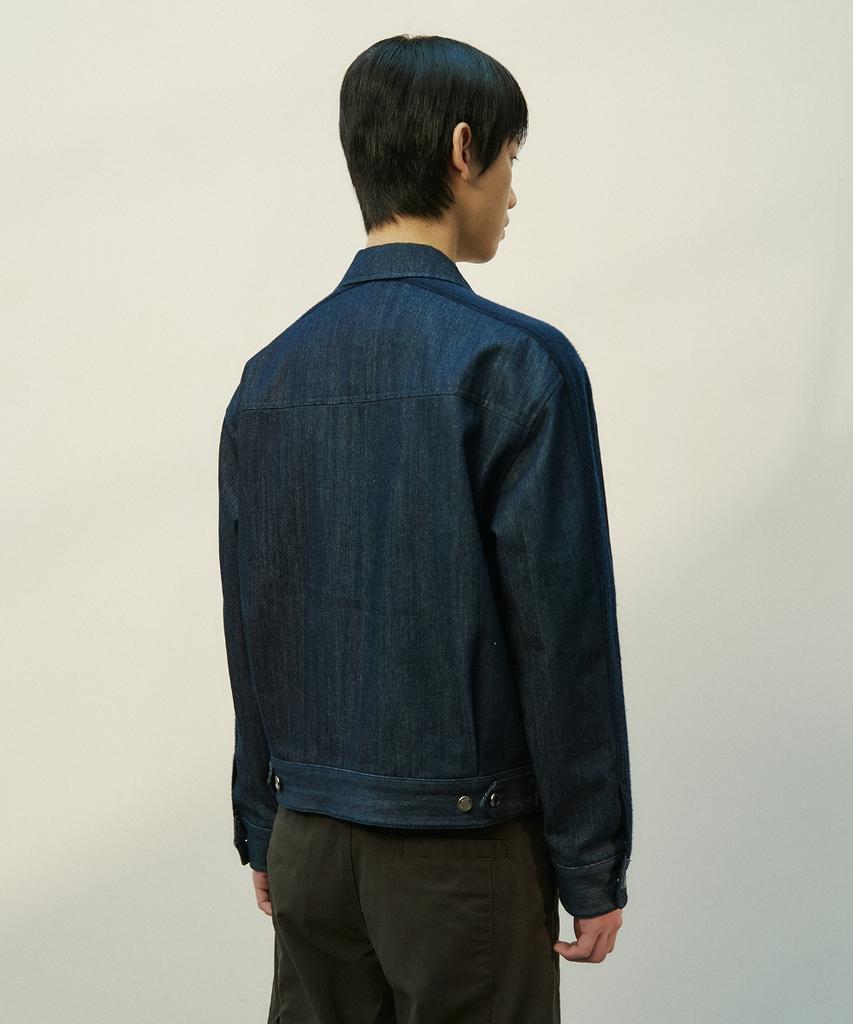 Minav Mixed Trucker Jacket [Indigo]