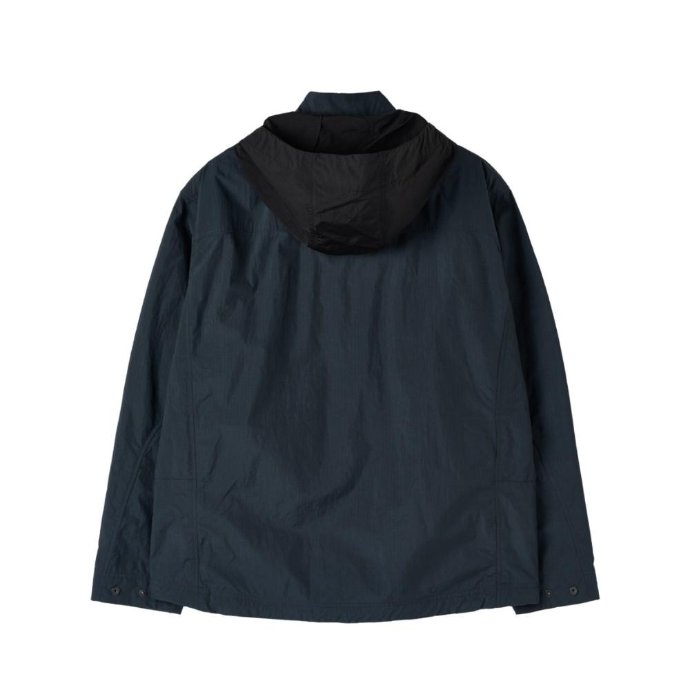 Brompton London Ripstop Hood Detachable Jumper - Navy (P252Mjp181)
