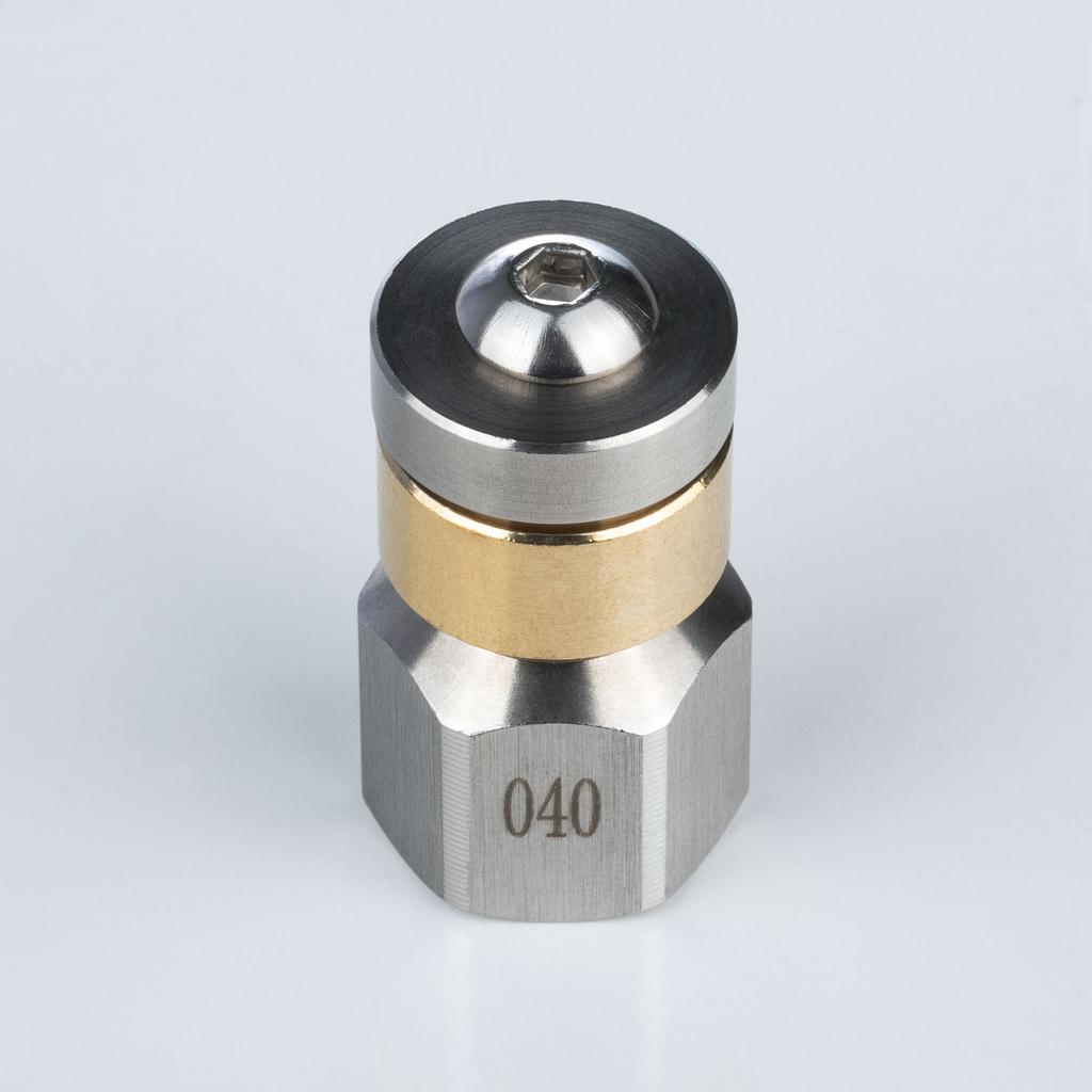 Rotating nozzle N11 (3 holes at the back), for cleaning sewers with a 1/4F hose for a pressure washer