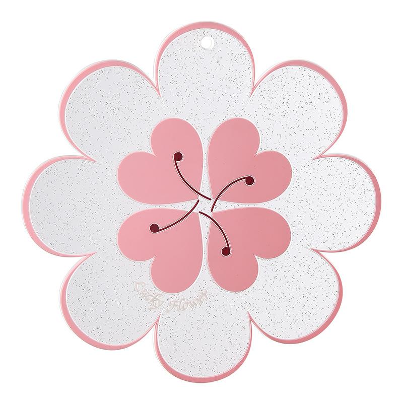 Creative Flower Insulation Pads Thick Anti Slip Wear-resistant Placemat Anti Scalding Household Mats Adsorption Wall Decoration