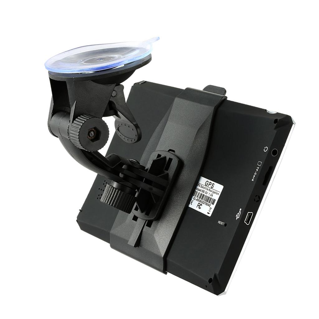 7" HD dotykový prenosný GPS navigátor 128 MB RAM 4 GB ROM FM MP3 Video Prehrávanie automobilovej zábavy