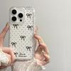 Luxury Bowknot Rhinestone Phone Case For iPhone 17 Pro Max 16 15 12 11 14 13 Pro Max 17 Air Soft Clear Shockproof Bumper Cover