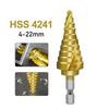 4-22mm Hexagon Screw Drill HSS Spiral Step Cone Drill Bit Carbide Drilling Tool Step Drill Bit