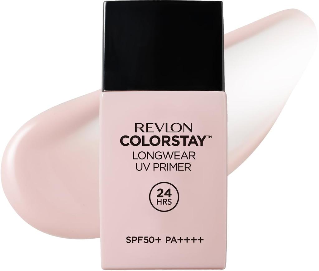 Revlon ColorStay Longwear UV Primer 001 Pink Beige SPF 50+ PA++++ Sunscreen, Shine-Preventing Primer, Makeup Base