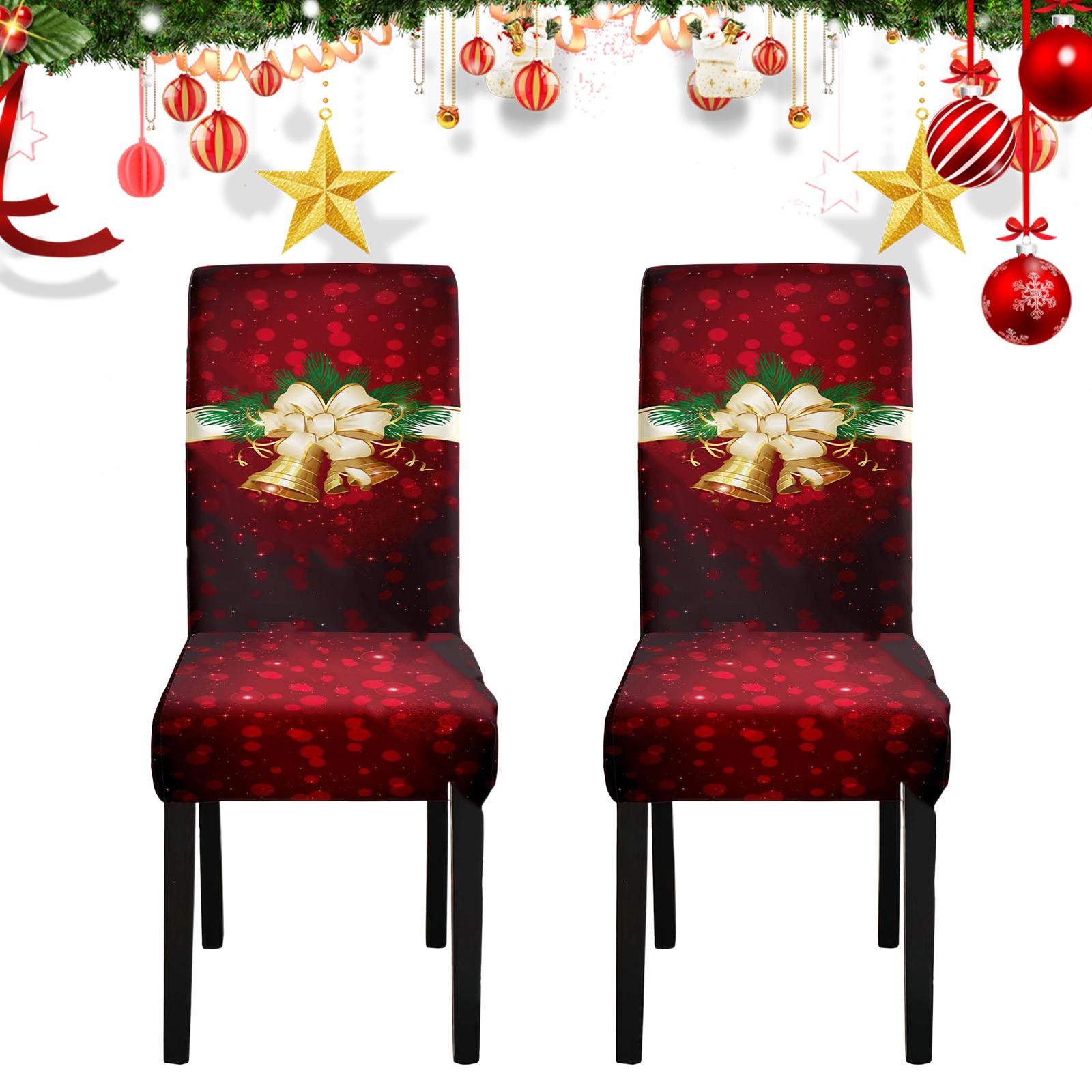 

6Pcs Christmas Chair Cover Wear Resist Thick Chair Back Cover All-Inclusive Chair Protector for Dining Room Office Banquet Chair China Mainland