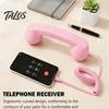 Ricevitore Telefonico Portatile Telefono Vintage per Cellulare, Accessorio Smartphone Cablato Tipo-C da 3,5 mm Ricevitore Retrò, Universale