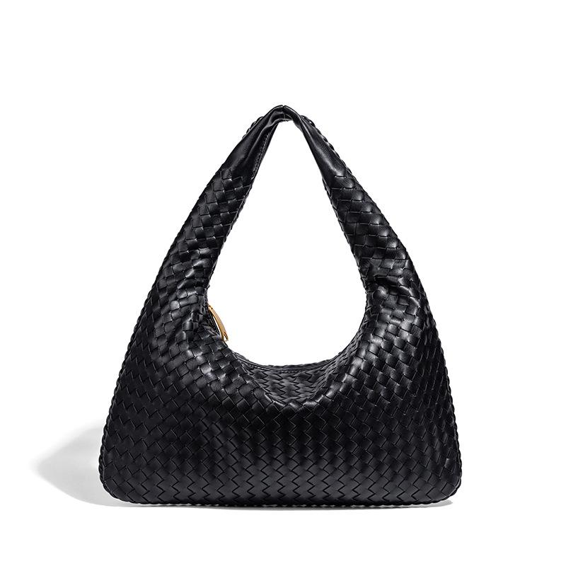 Y New Woven Large-capacity Shoulder Portable Underarm Women's Bag Hand-woven