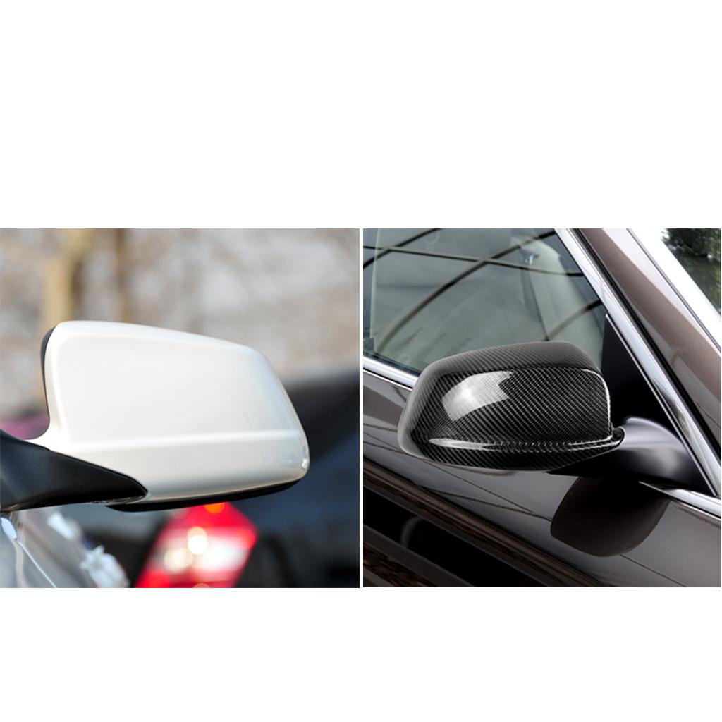 Carbon Fiber Side Wing Mirror Covers for BMW F10 F18 F07 530 535 525LI 2011-2013 Add on Style Rearview Mirror Caps Car Styling