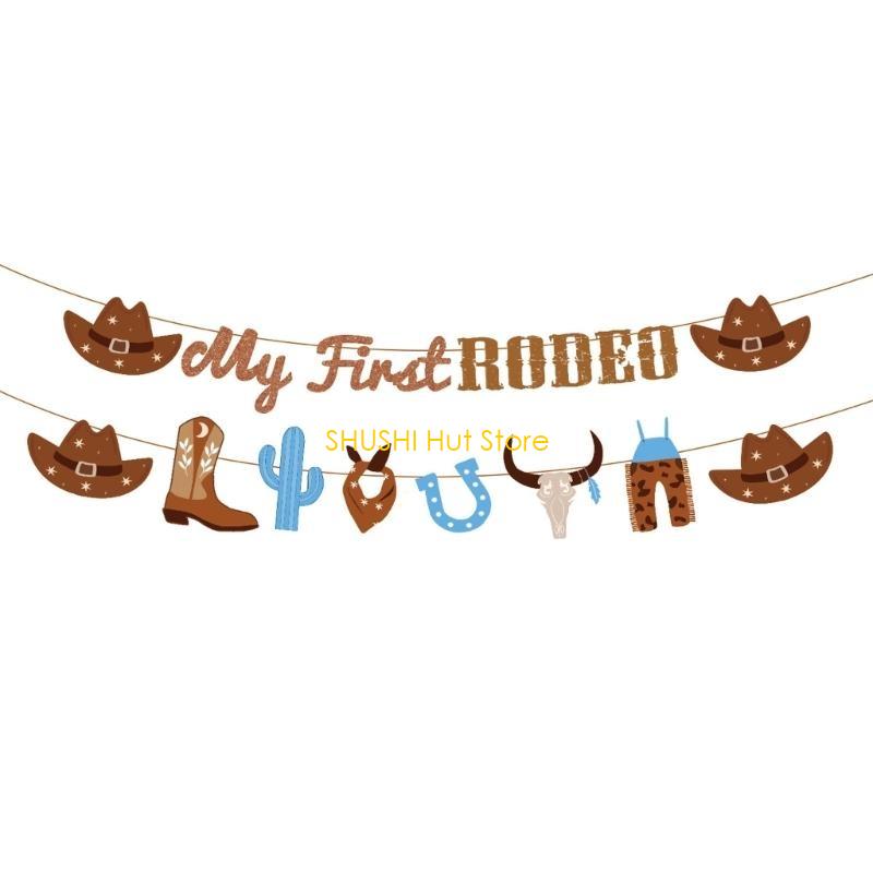 Disposable Horse Party Tableware Set for Western Cowboy Themed Event Birthday D57B