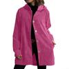 2025 Women's European & American Corduroy Hooded Loose Casual Cardigan Jacket