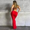 European and American summer new American women's clothing sexy neck halter hip wrap slim evening dress dress