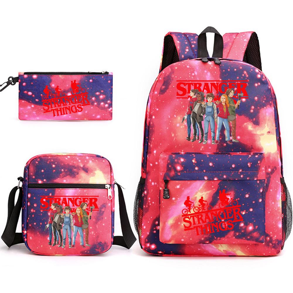 

Стиль Stranger Things Повсякденний Рюкзак Набір з Трьох Предметів 31*13*44cm