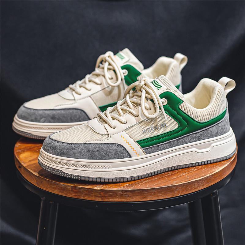 

Fashion Men s Shoes Summer New Mesh Breathable Casual Sports Shoes Korean Version Trend Retro Training Shoes Sneakers Tenis Masculino 39 зелёный