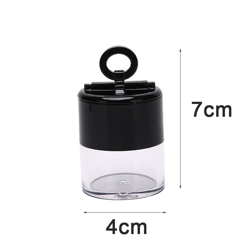10G Portable Plastic Empty Loose Powder Box Makeup Jar Container With Puff