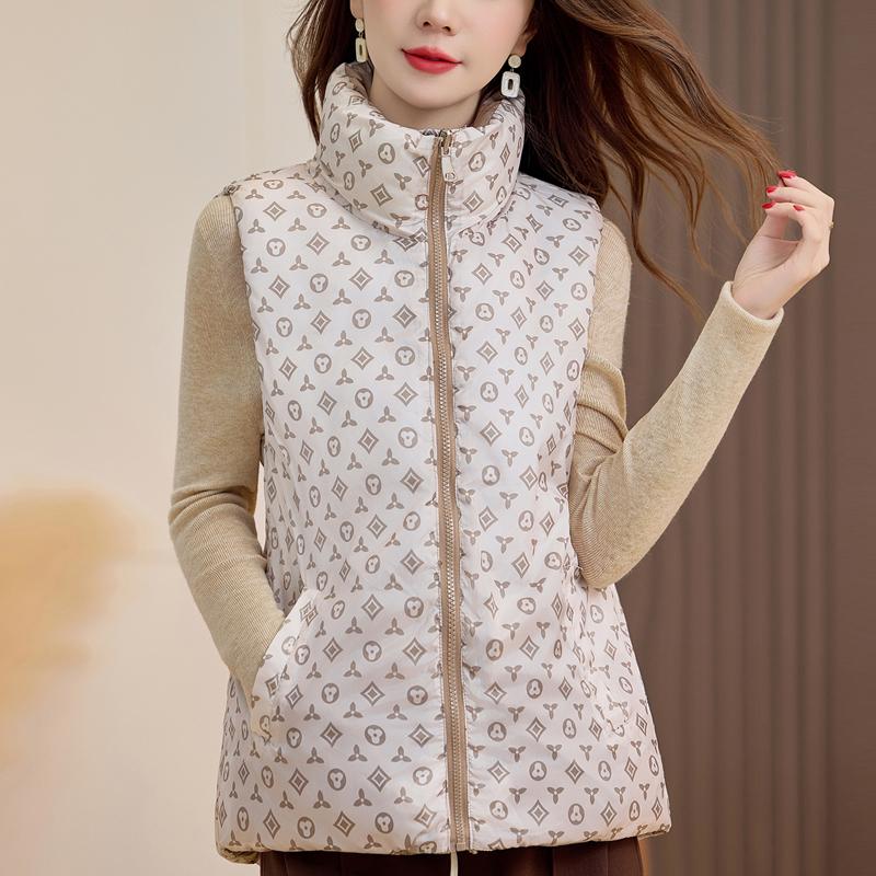 Fashion Winter Women's Vest Hooded Can Be Worn On Both Sides Thick Warm Casual Sleeveless Jackets Woman Short Coat