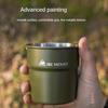 10.14oz Stainless Steel Stackable Camping Cup with Large Capacity and Portable Design