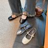 Yixinda half drag version~ mm inner height increase buckle with Mary Jane bag head half slippers women's sandals summer