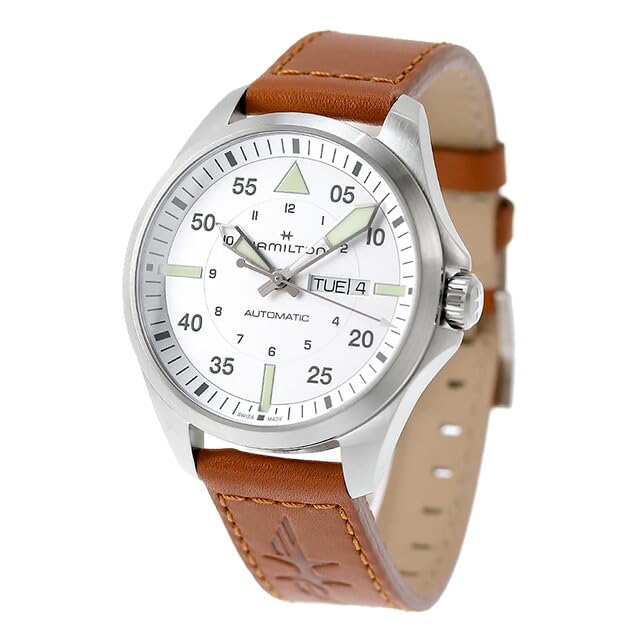 

HAMILTON Khaki Aviation Khaki Pilot Day Date Automatic Watch H64635550 [Hamilton] Men s [Item] срібний