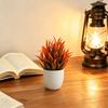 Simulated Small Potted Plant Maintenance-Free Realistic Autumn Leaves Mini Fake