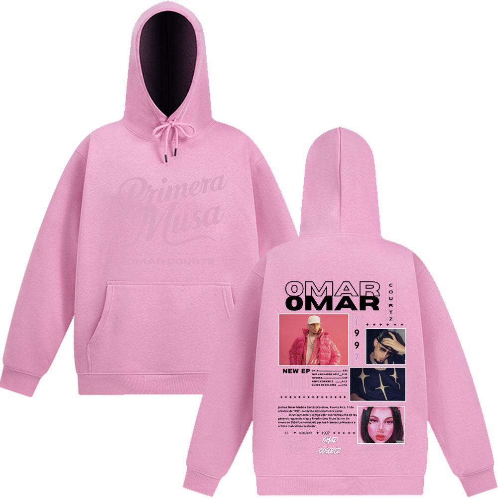 Omar Courtz Primera Musa Album Tour Merch Sweatshirts Men Women Long-sleeved Comfort Pullovers Autumn Winter Casual Man Hoodie