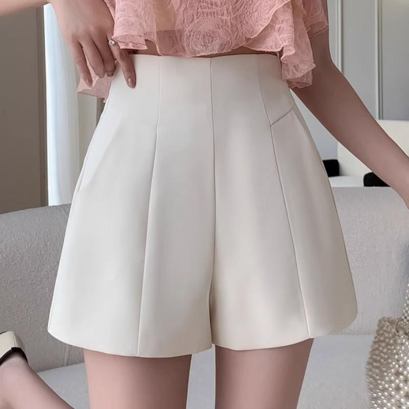 Basic High Waist Shorts For Women With Stretch Fabric For Summer Casual Wear