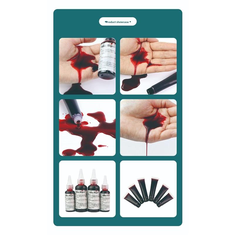 2-Pack 60ml Realistic Fake Blood - Premium Formula for Halloween, Vampiro Simulação, Cosplay, Kids Costume & Film Use