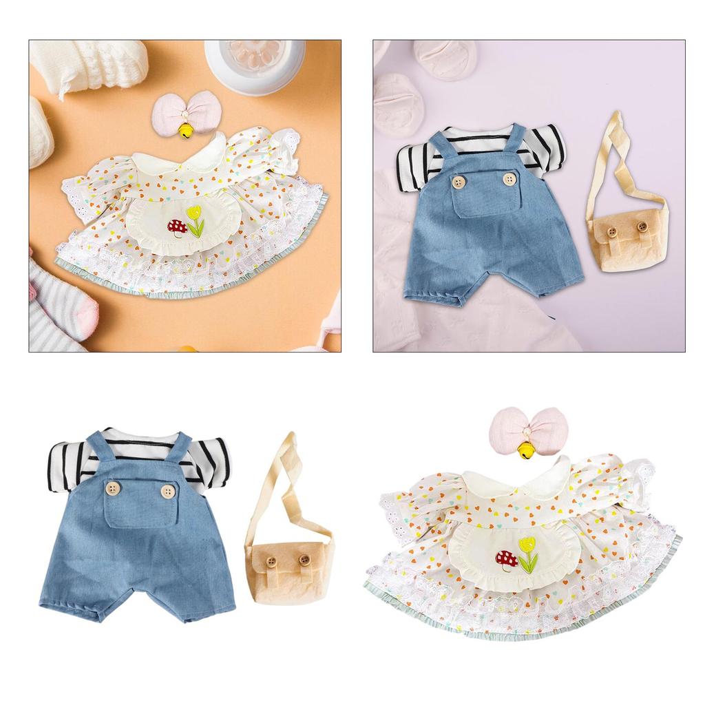38cm Doll Clothes DIY Doll Toy Fashion Doll Clothing Doll Accessories Doll Outifit for Little Girls Gift Age 5 6 7 8 9 10 Party