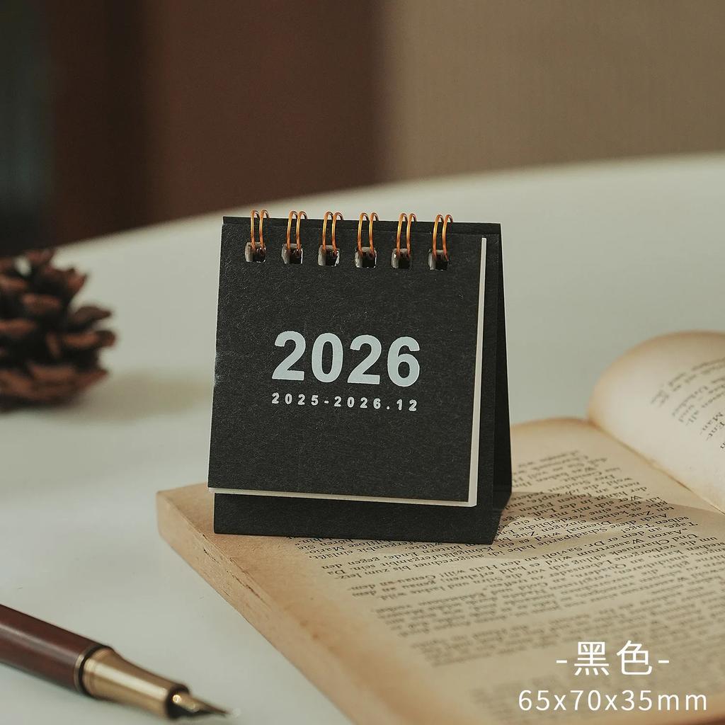 Mini 2026 Calendar Office School Supplies Calendar Desk Calendar monthly Planner Desk Accessories Decor Record Office Stationery