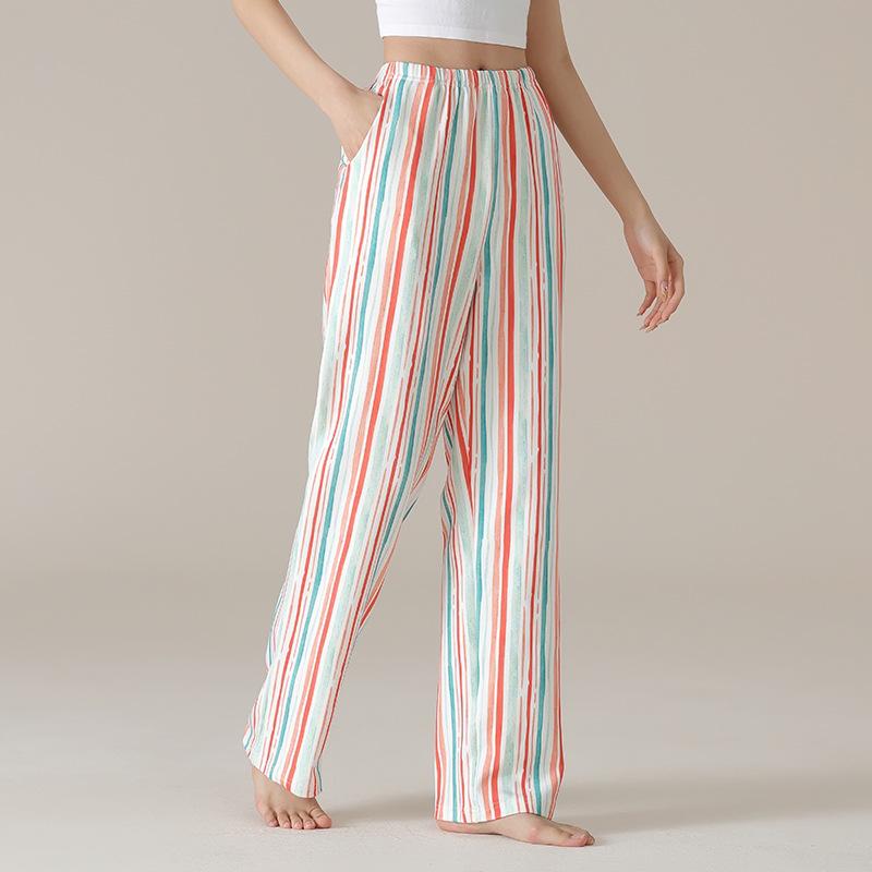 Women's Pure Cotton Loose Sleep Pants - Lightweight for Spring, Summer, and Autumn with Plus Sizes, Suitable for Casual Home or Outdoor Wear.