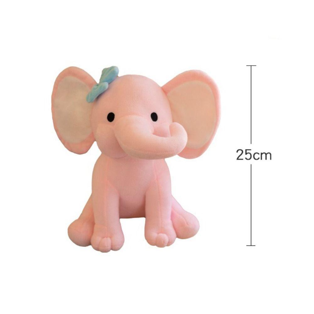 Adorable Cotton Elephant Plush Toys Soft Texture Kawaii Stuffed Animal Soothing Pillow Sleeping Aid Stuffed Animal