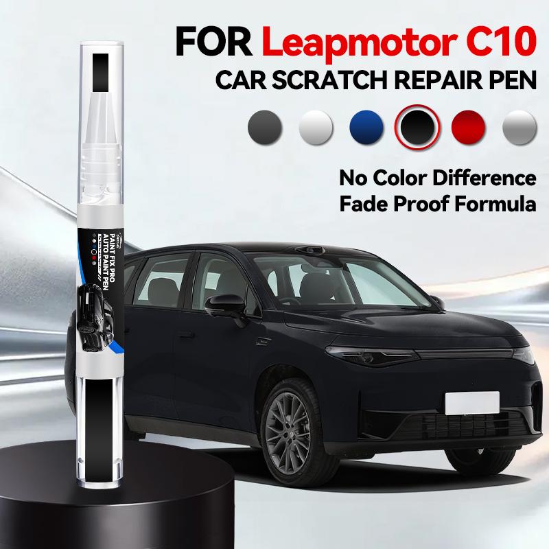 Spezialisierte Automobile Für Leapmotor C10 2024-2025 NA Lackreparaturstift Lackstift Kratzerentferner DIY Autozubehör Schwarz Weiß