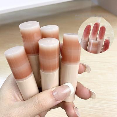 Nou Velvet Matte Mist Glazura de buze Ruj rezistent la apă Hidratant și hidratant Balsam de buze Alb natural pentru strălucire Set de durată Machiaj pentru femei