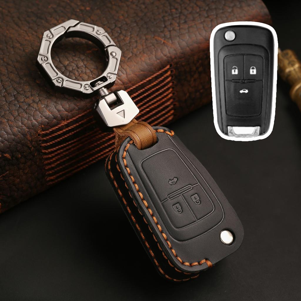 New Leather Car Key Case for Buick For Chevrolet Cruze Aveo Trax Opel Astra Corsa Meriva Zafira Antara J Remote Protect
