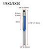 1PC 1/4 Shank Trim Router Bit with Bearing for Wood Template Bit Milling Cutter