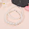 Multilayer Style Imitation Pearl Necklace Elegant Design Clavicle Chain New Choker Necklace  Women