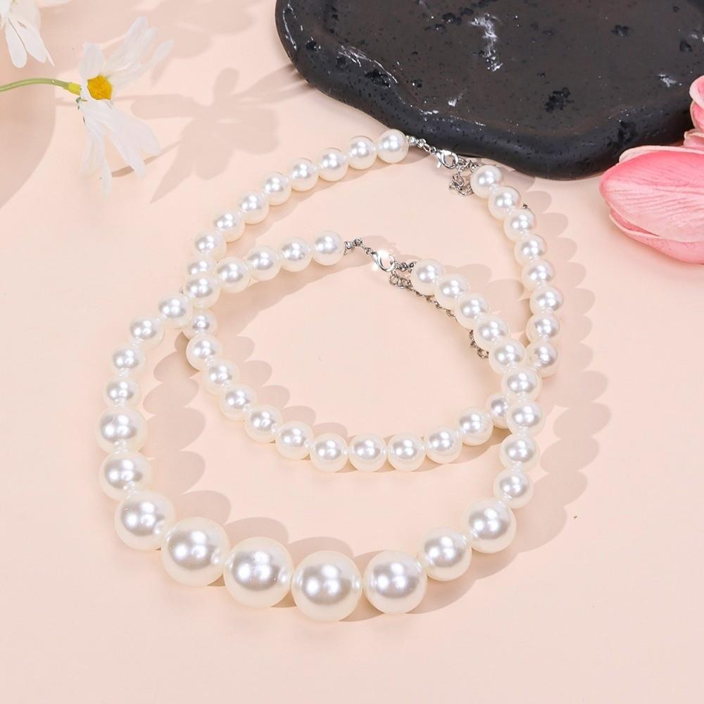 Multilayer Style Imitation Pearl Necklace Elegant Design Clavicle Chain New Choker Necklace  Women